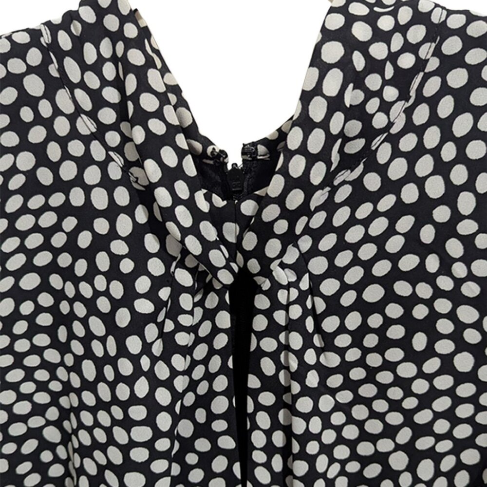 Karl Lagerfeld Polkadot Knee Length Dress Size 8 - Picture 4 of 11